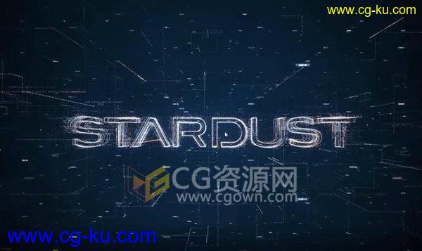 学习StarDust插件在AE制作高科技片头动画效果视频教程的图片1