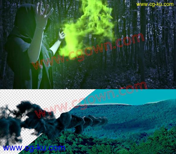 4K视频素材制作魔幻法术粒子烟雾特效合成素材32组Alpha透明通道的图片1