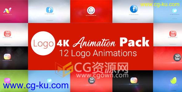 4K分辨率LOGO动画工程企业标志金光闪闪弹跳明亮片头AE模板的图片1