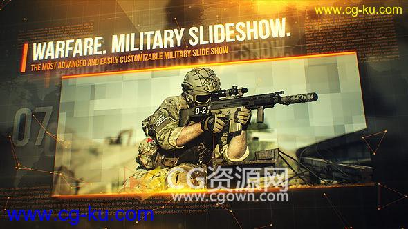 军事方面题材宣传视频制作科技感特种部队图片动画-AE模板下载的图片1
