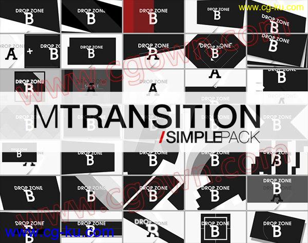 FCPX插件50组图形遮罩视频转场动画预设 mTransition Simple的图片1