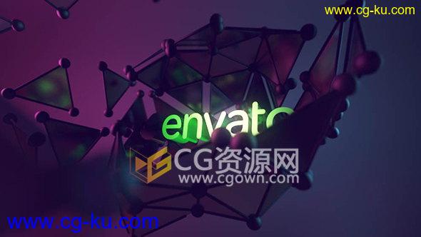 C4D工程AE模板制作三维点线图形动力学动画LOGO片头的图片1