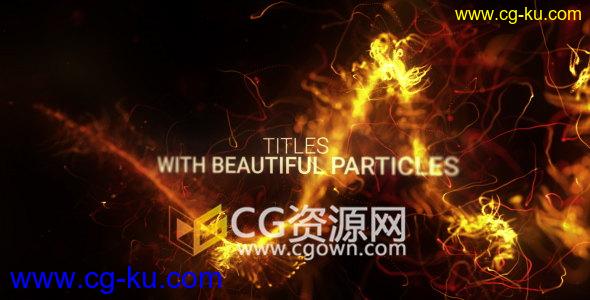 抽象Particles粒子踪迹生长动画标题预告片视频制作-AE模板下载的图片1