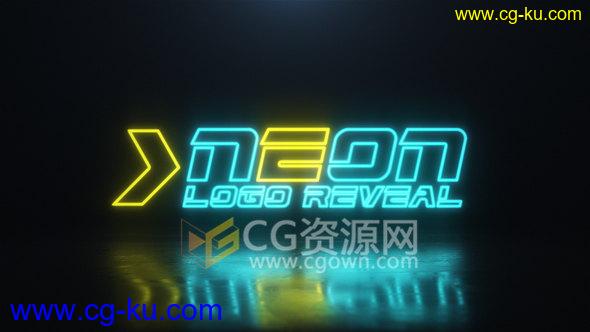 制作霓虹灯LOGO动画发光LED闪烁标志效果-AE模板下载的图片1