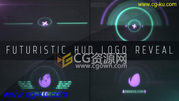 高科技HUD全息图动画TI技术行业宣传LOGO片头制作-AE模板工程的图片1