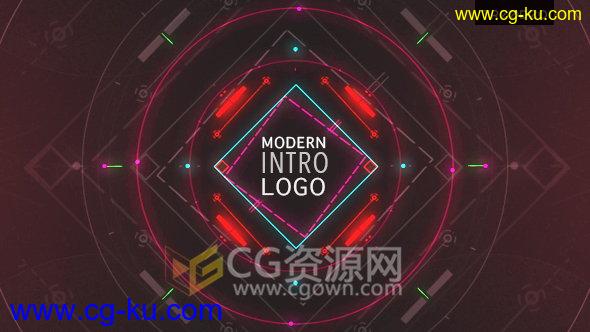 调整科技感网络技术企业宣传片头图形LOGO动画效果-AE模板工程的图片1