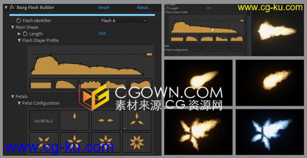 Bang v1.0.3 AE插件制作三维开枪枪口闪光火花特效效果的图片1