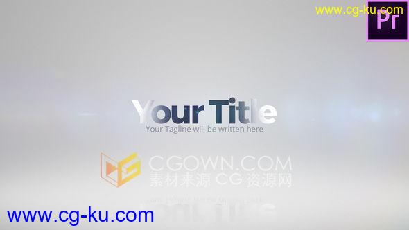 明亮光效动画标题LOGO动画片头4K分辨率mogrt文件-PR模板下载的图片1