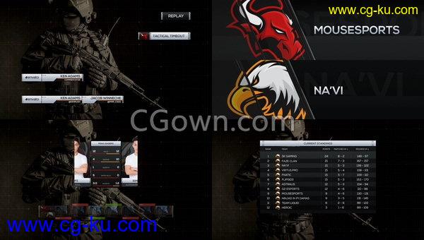 游戏锦标赛反击CSGO游戏节目频道视频包装工程-AE模板下载的图片1