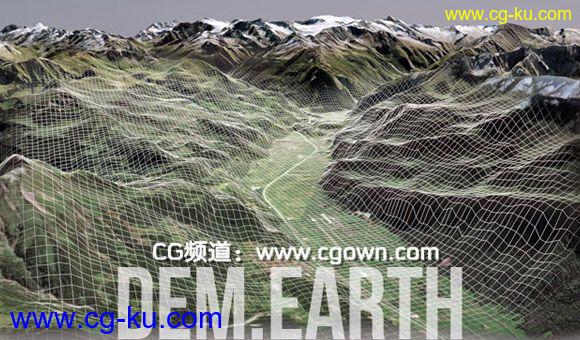 Cinema 4D – Mapping OpenStreetMap onto DEM Earth Tutorial的图片1