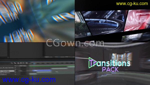 200种视频转场过渡效果动画工程文件Transitions视频教程-AE模板下载的图片1