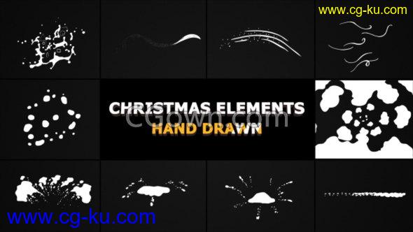 冬季圣诞雪元素卡通液体动画FX效果Elements素材-AE模板下载的图片1