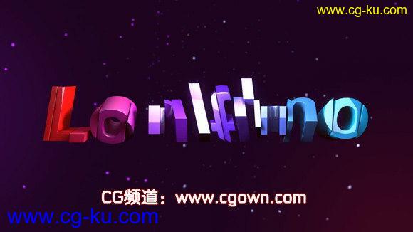 C4D – 旋转破碎的文字动画教程的图片1