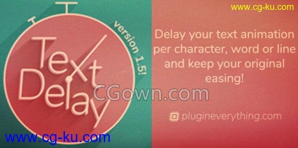 AE插件TextDelay 1.5.1 Win/Mac文字延迟动画快速制作器下载的图片1