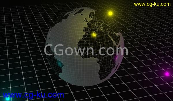 Power Sphere 1.1.4 Win/Mac AE插件制作三维旋转圆球地球的图片1