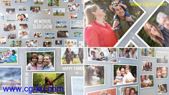 3D照片商业活动公司人物介绍摄影作品展示婚礼爱情友谊回忆家庭旅游相册-AE模板下载的图片1