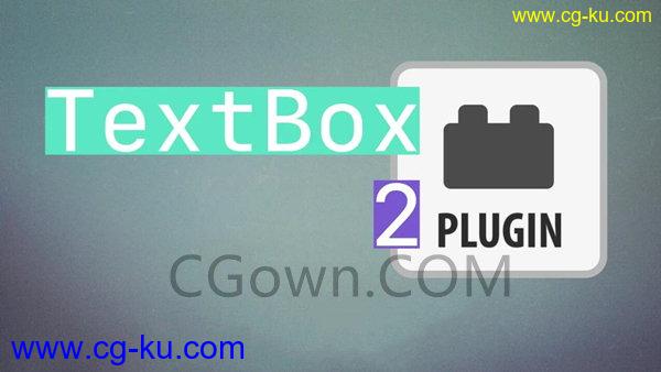 TextBox 2 Win/Mac AE插件下载制作方框底栏文字动画特效工具的图片1