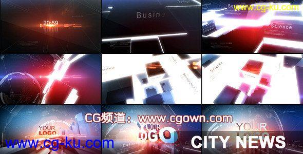 城市新闻栏目包装AE模板videohive city news的图片1