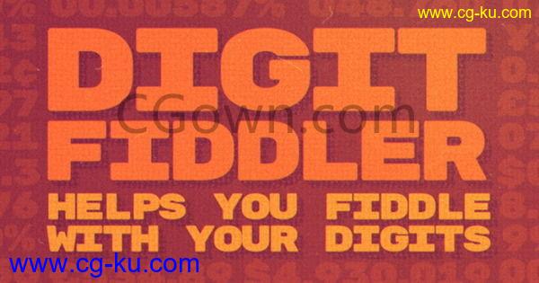 Digit Fiddler V1.3.1 Win/Mac制作时间百分比数字滚动动画效果AE插件下载的图片1