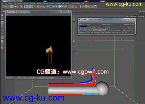 C4D-TurbulenceFD流体插件实例教程的图片1