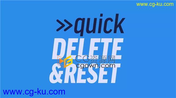 Quick Delete & Reset v1.1.3 图层属性重置AE脚本工具下载的图片1