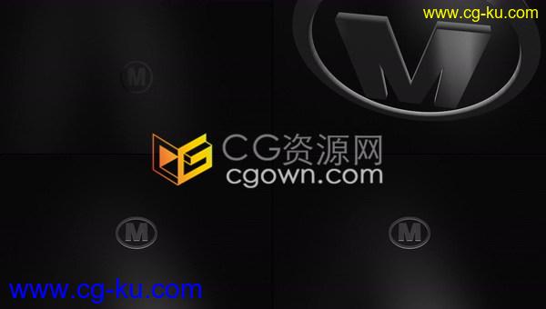 制作优雅黑色反射三维LOGO动画视频片头效果FCPX插件下载的图片1