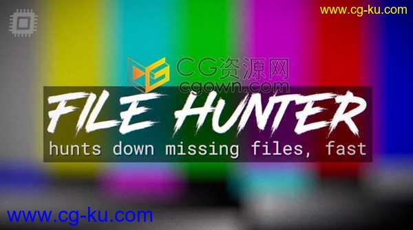 File Hunter v1.0.4 AE脚本快速查找并自动链接丢失脱机文件工具的图片1