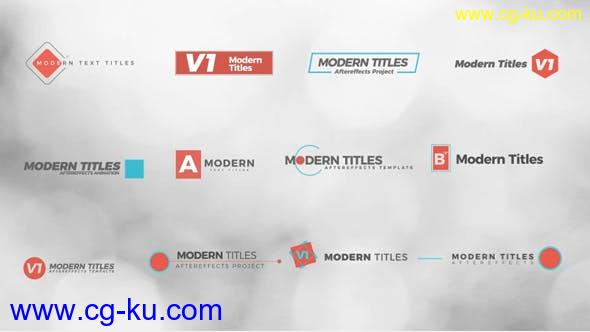 25个现代公司宣传动态排版字幕条文字标题动画演示-AE模板下载的图片1