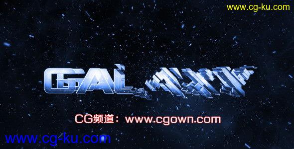 AE模板videohive-银河玻璃Galaxy Intro – Glass Logo Reveal的图片1