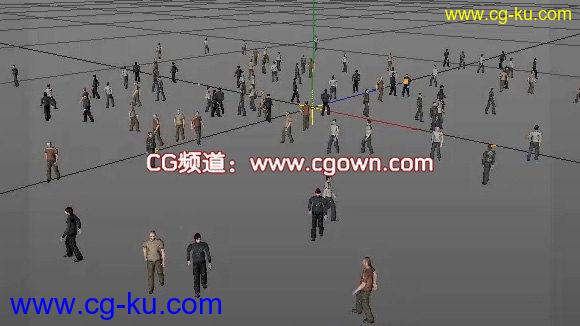 C4D – 人群仿真动画教程的图片1