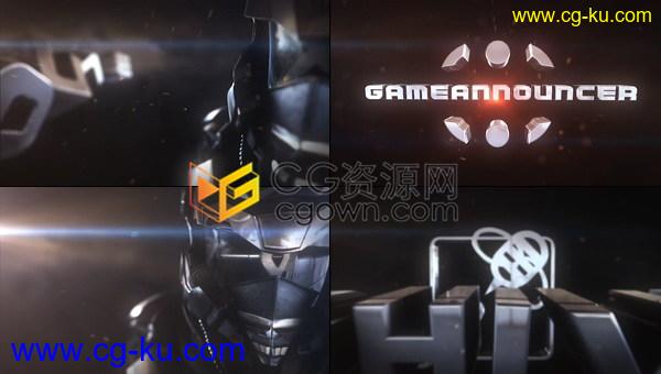 E3D插件机械人头制作游戏介绍金属LOGO开场动画效果视频-AE模板下载的图片1