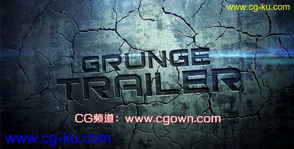 AE模板Videohive Grunge Trailer枪战电影预告片的图片1