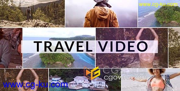 4K冒险旅游视频相册多用途倒叙展示度假照片回忆分享-AE模板下载的图片1