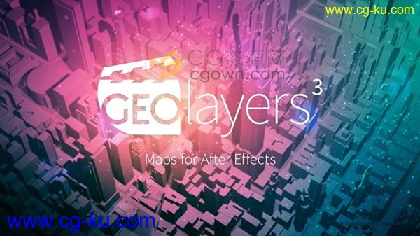 GEOlayers 3 v1.0.0 AE脚本世界地图位置路径展示动画工具下载的图片2