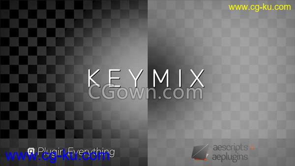 AE插件KeyMix v1.0.1安装可以多遮罩蒙板控制抠像助手工具下载的图片1