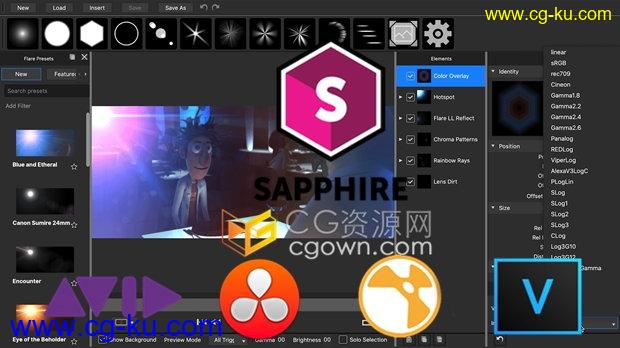 BorisFX Sapphire 2020插件蓝宝石视觉特效与转场支持Nuke/达芬奇/Fusion软件下载的图片1