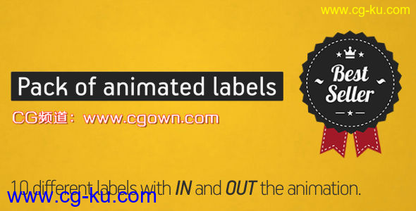 动画标签包装Animated Labels Pack videohive AE模板的图片1