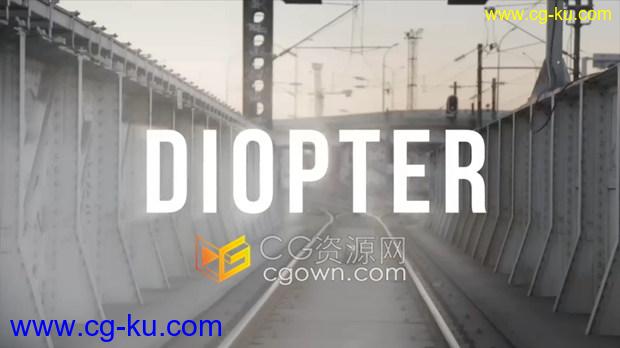 Diopter v1.03 AE插件光线折射模糊朦胧效果制作的图片1