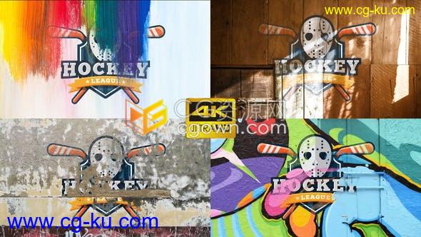 4K快速动态酷炫多达136种纹理动画叠加展示多彩城市摇滚复古游戏标志LOGO-AE模板的图片1