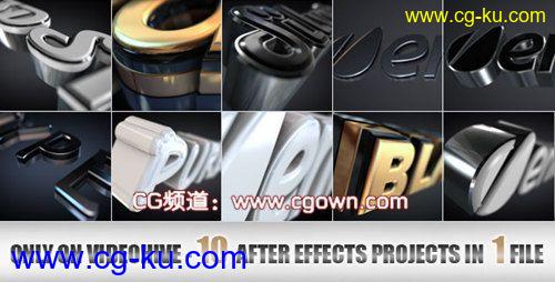 优雅与现代Elegant and Modern Logo or Text Opener videohive AE模板的图片1