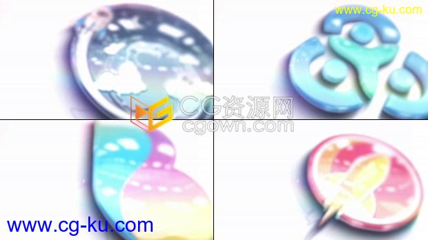 3D光滑明亮光泽感抛光表面演绎企业标志LOGO动画-AE模板下载的图片1