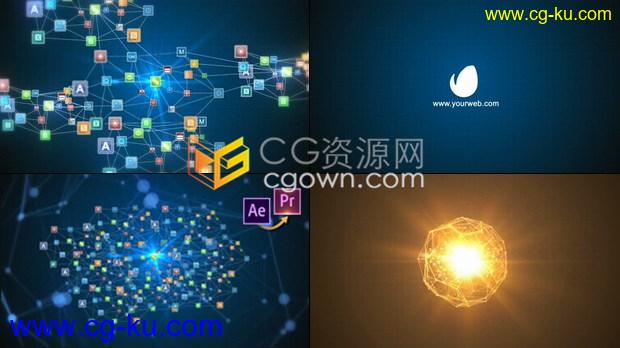 社交网络互联网媒体云企业标志缩略图图标LOGO动画-PR预设/AE模板的图片1