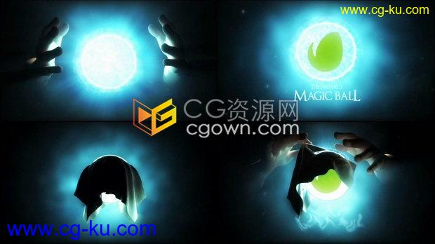 2种效果魔术手能量玻璃球LOGO动画视频片头制作工程-PR工程下载的图片1