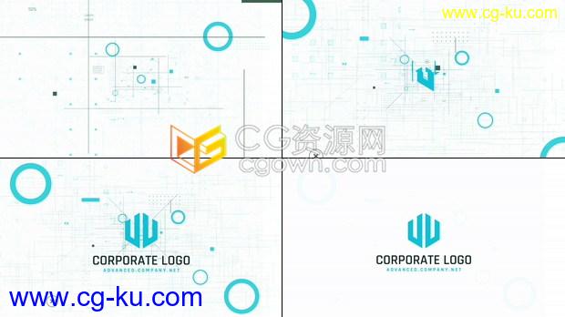 AE模板智能技术数据信息现代企业公司宣传片头LOGO动画的图片1