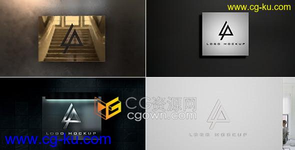 AE模板-5种效果金属材质LOGO动画金色玻璃光面镀铬效果制作的图片1