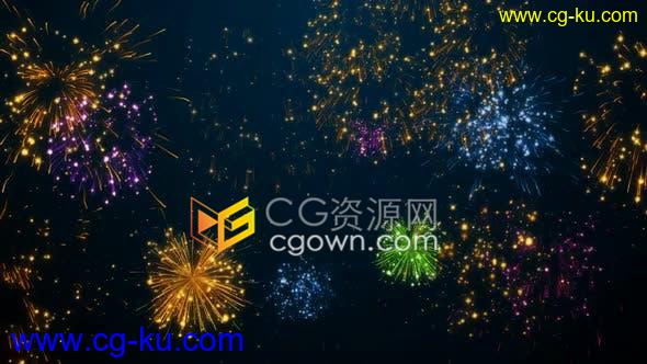 视频素材-Fireworks烟花带Alpha透明通道狂欢节日庆祝活动的图片1