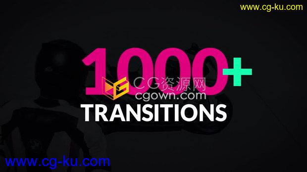 4K视频素材-1000+ Transitions图形动画遮罩蒙版过渡视频转场动画制作的图片1