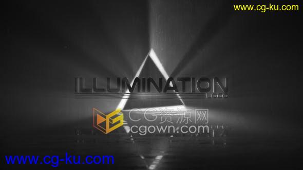 AE模板-Illumination体积光闪烁照明光线LOGO动画片头制作的图片1