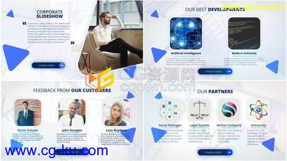 AE模板-Corporate Slideshow企业公司商业宣传介绍视频动画制作的图片1
