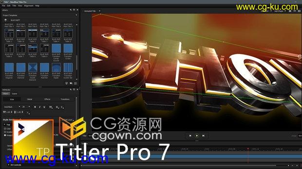 NewBlueFX Titler Pro 7.2 Build 200609中文版本视频字幕标题制作软件插件的图片1